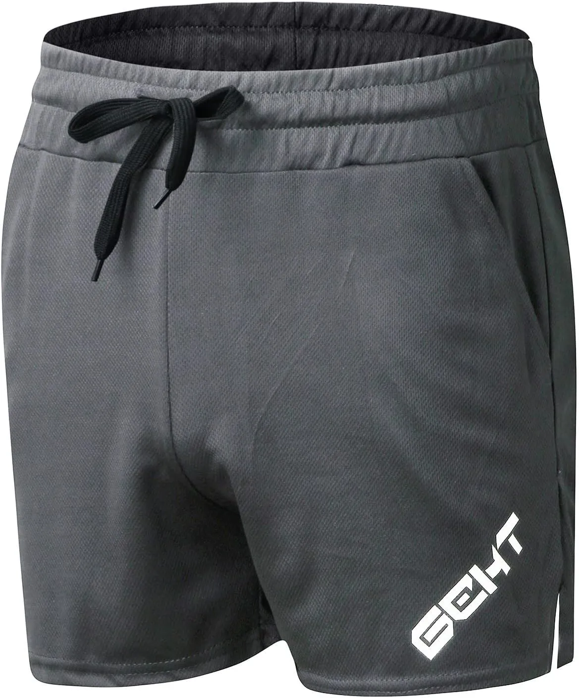 Gym Shorts for Men, Men's 5" Athletic Running Shorts Lightweight Quick Dry Stretch Gym Workout Sweat Shorts with Pockets