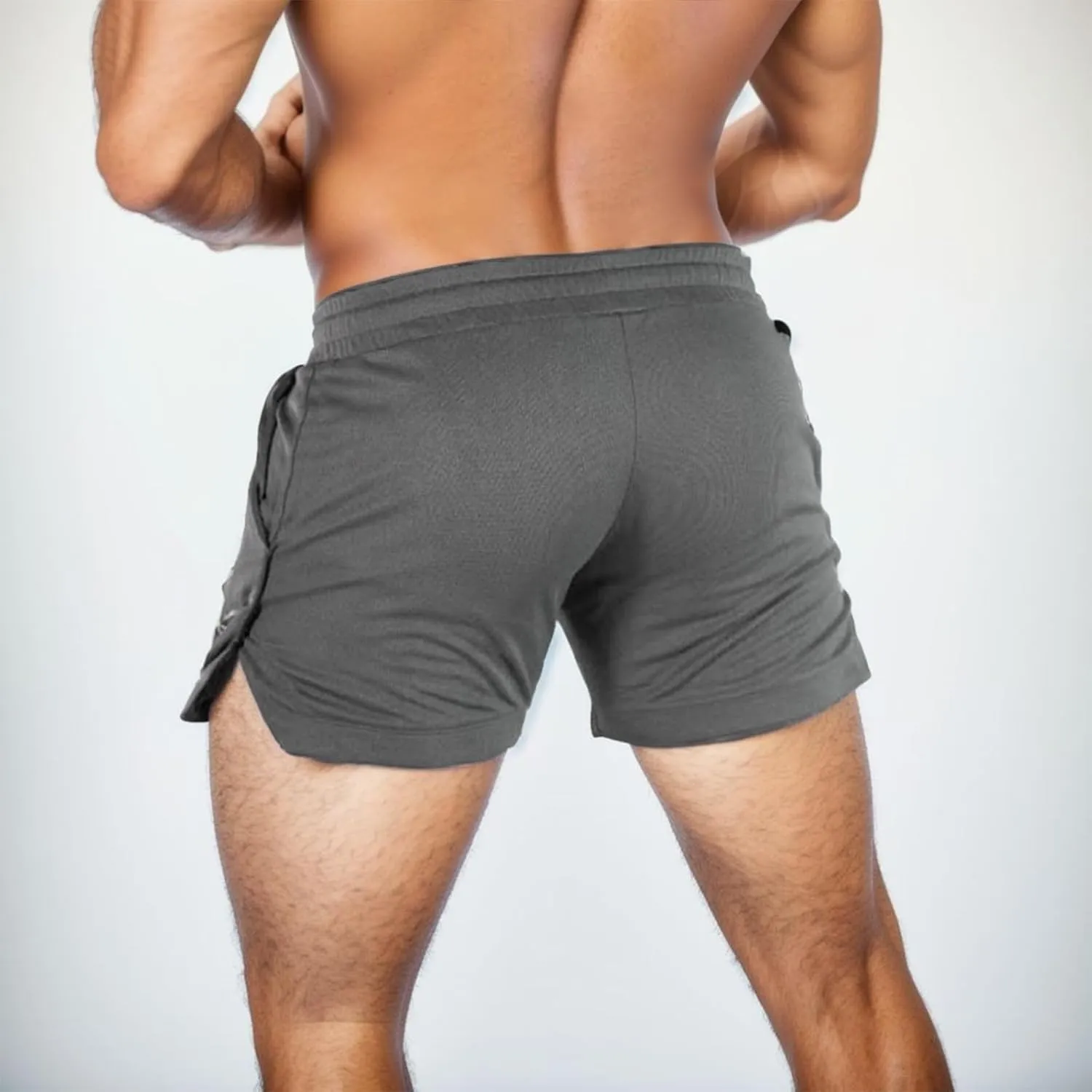 Gym Shorts for Men, Men's 5" Athletic Running Shorts Lightweight Quick Dry Stretch Gym Workout Sweat Shorts with Pockets
