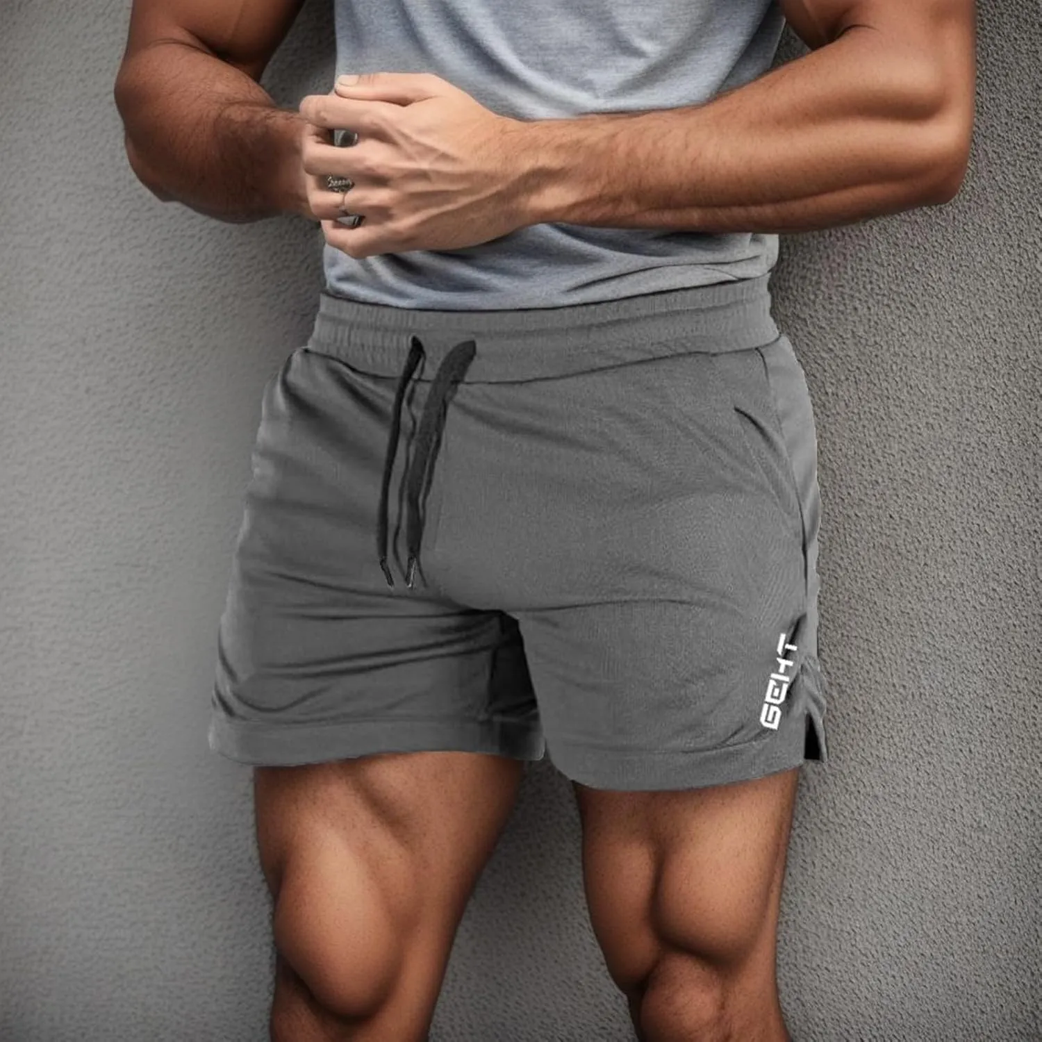 Gym Shorts for Men, Men's 5" Athletic Running Shorts Lightweight Quick Dry Stretch Gym Workout Sweat Shorts with Pockets