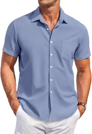 Hawaiian Shirt for Men Short Sleeve Button Down Shirt Men Casual Summer Tropical Beach Aloha Shirt Hawaii Party