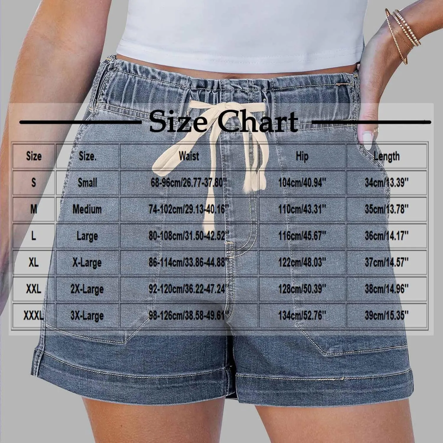 Hvyesh Jean Shorts Womens Jorts Summer Cute Denim Shorts for Women High Waisted