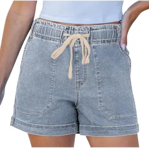 Hvyesh Jean Shorts Womens Jorts Summer Cute Denim Shorts for Women High Waisted