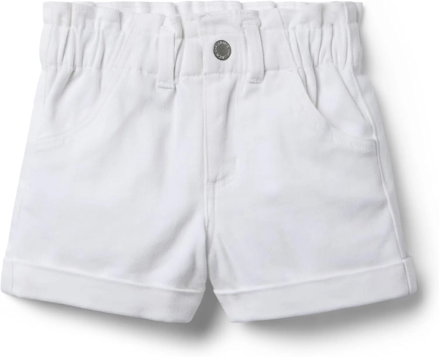 Janie and Jack Girls' White Denim Shorts (Toddler/Little Big Kid)