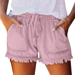 Jean Shorts for Women Distressed Stretchy Jeanshorts Casual High Waisted Denim Shorts Summer Jeans Baggy Jean Shorts
