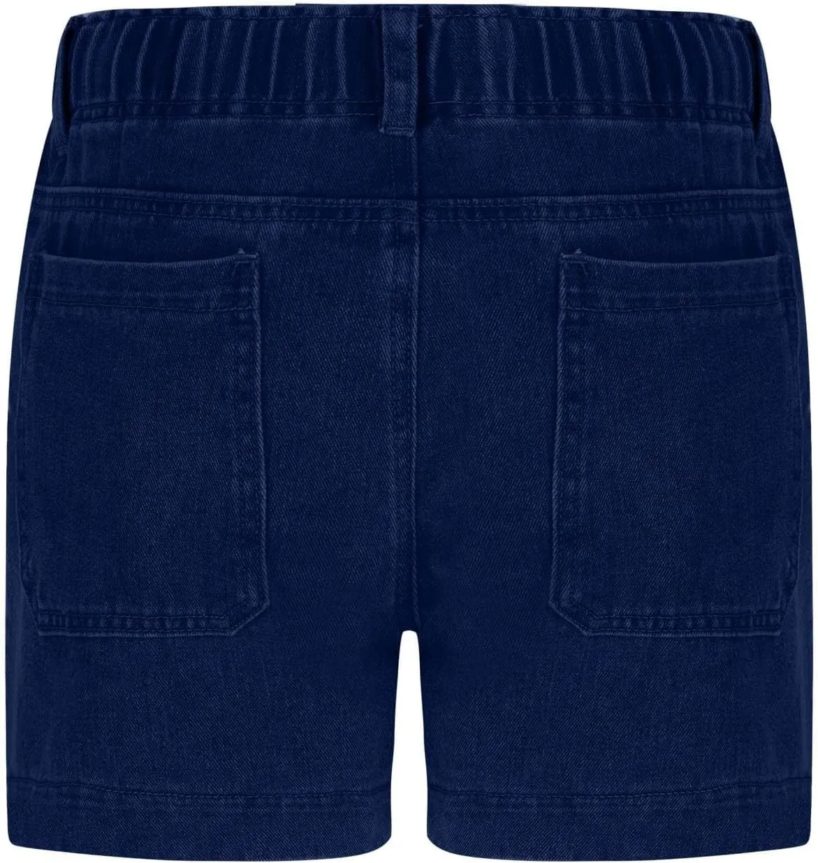 Jean Shorts Womens High Waisted Drawstring Pull On Short Jeans Baggy Casual Denim Chambray Shorts with Pockets