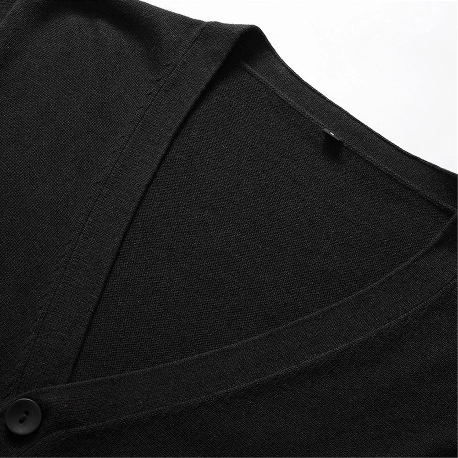 JEsilunmaMY Mens Basic Designed Cardigan Sweaters V Neck Button Down Knitted Cardigan Sweater Lightweight Business Knitwear