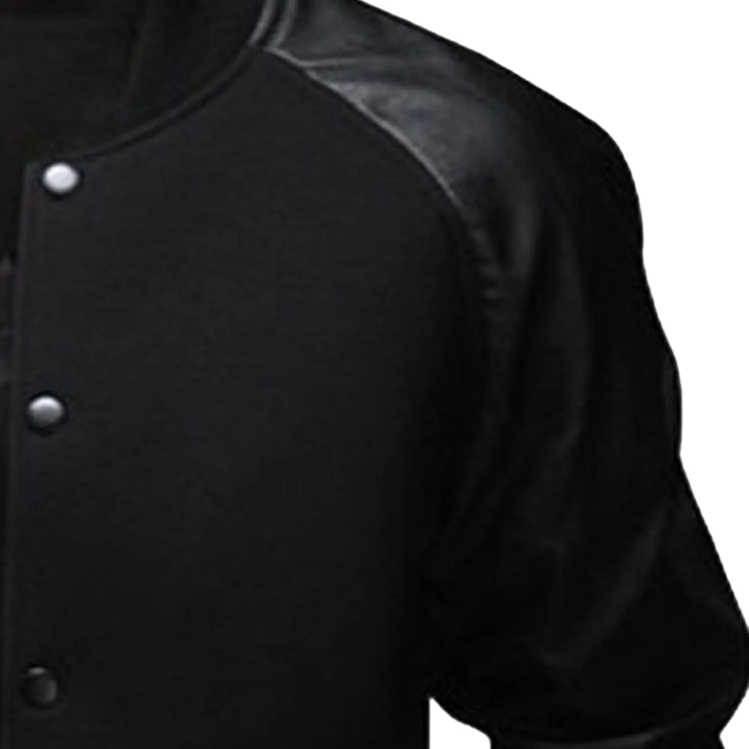 JEsilunmaMY Men's Button Down Baseball Varsity Jackets Full Zip Mock Neck Bomber Coat Lightweight Sport Jackets with Pocket