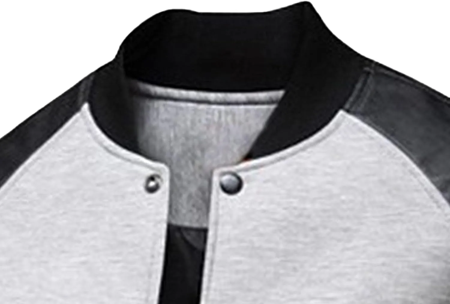 JEsilunmaMY Men's Button Down Baseball Varsity Jackets Full Zip Mock Neck Bomber Coat Lightweight Sport Jackets with Pocket