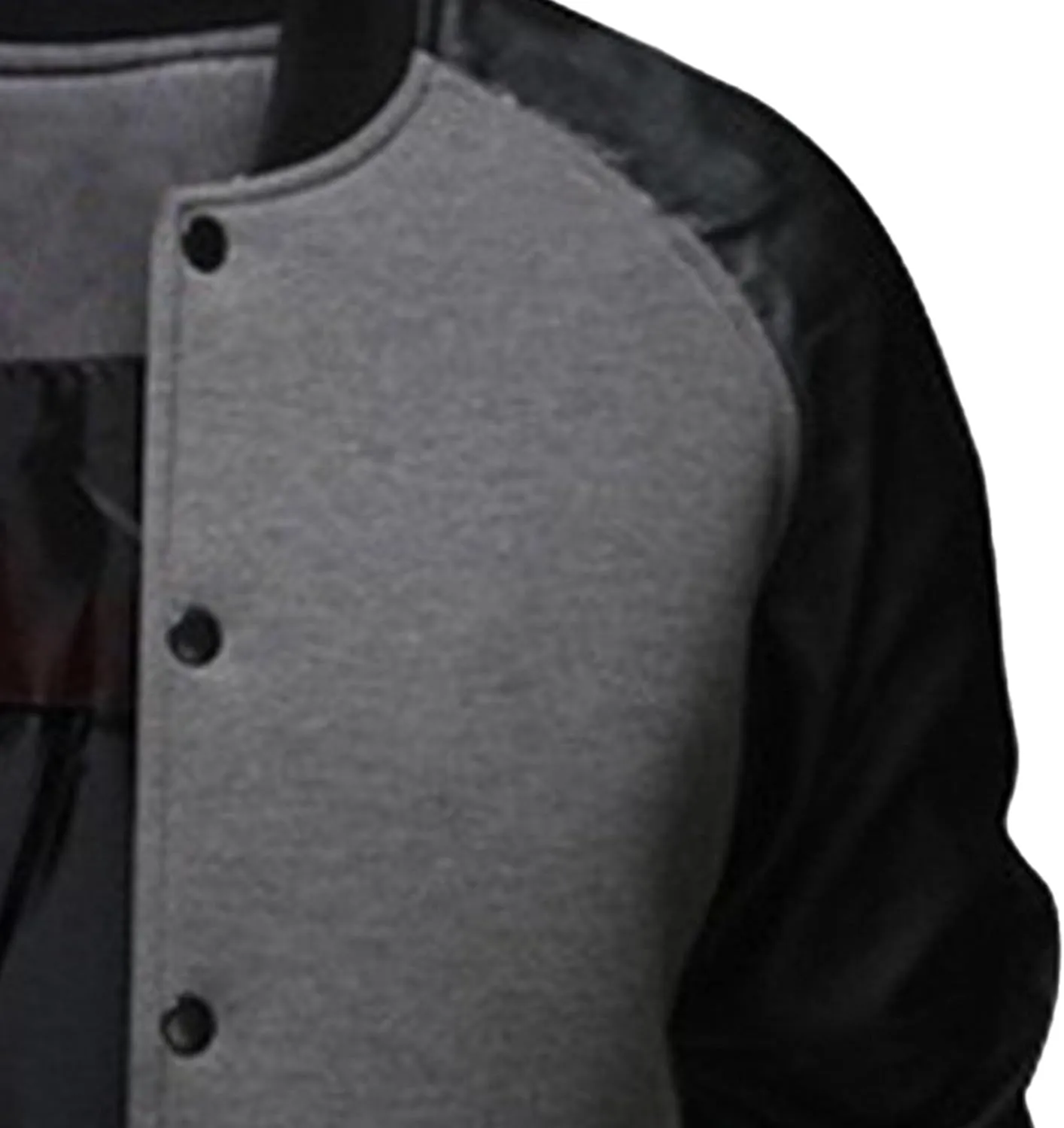 JEsilunmaMY Men's Button Down Baseball Varsity Jackets Full Zip Mock Neck Bomber Coat Lightweight Sport Jackets with Pocket