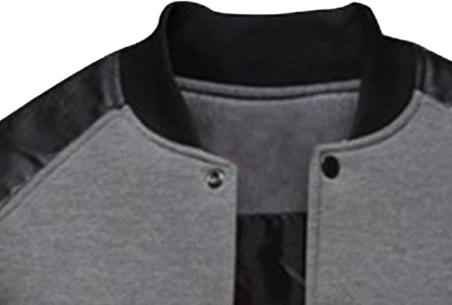 JEsilunmaMY Men's Button Down Baseball Varsity Jackets Full Zip Mock Neck Bomber Coat Lightweight Sport Jackets with Pocket