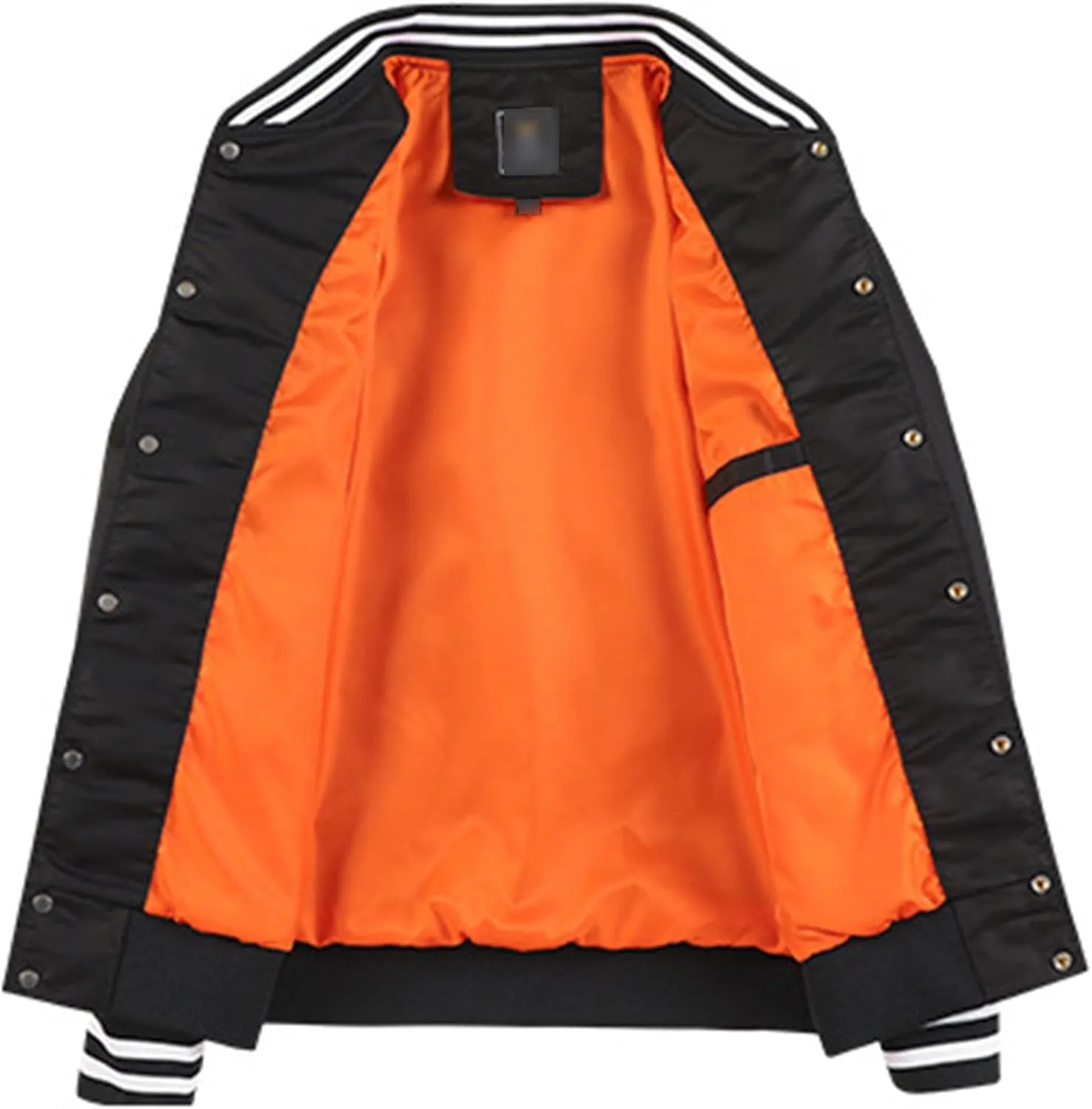 JEsilunmaMY Men's Fashion Cargo Varsity Jackets Lightweight Cotton Baseball Bomber Jackets Full Zip Casual Padded Coats