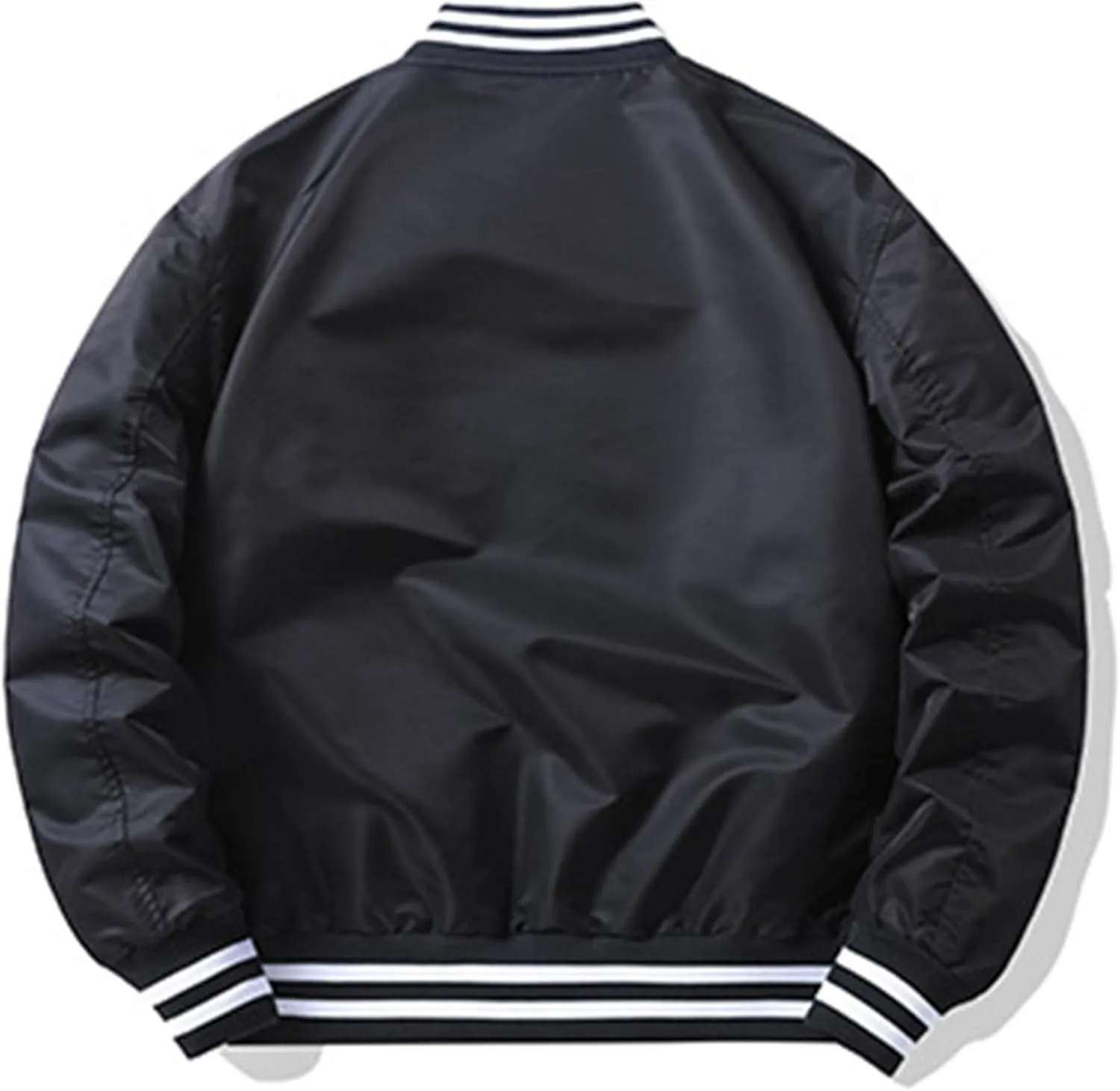 JEsilunmaMY Men's Fashion Cargo Varsity Jackets Lightweight Cotton Baseball Bomber Jackets Full Zip Casual Padded Coats