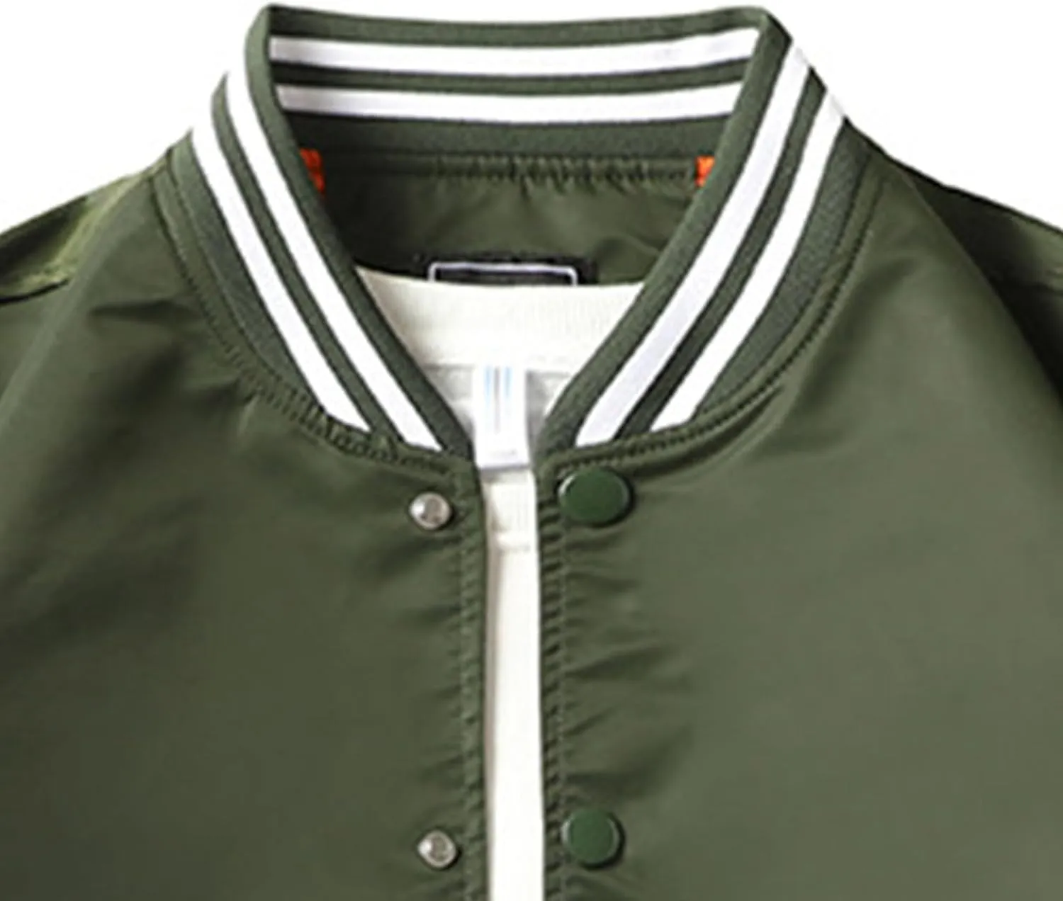 JEsilunmaMY Men's Fashion Cargo Varsity Jackets Lightweight Cotton Baseball Bomber Jackets Full Zip Casual Padded Coats