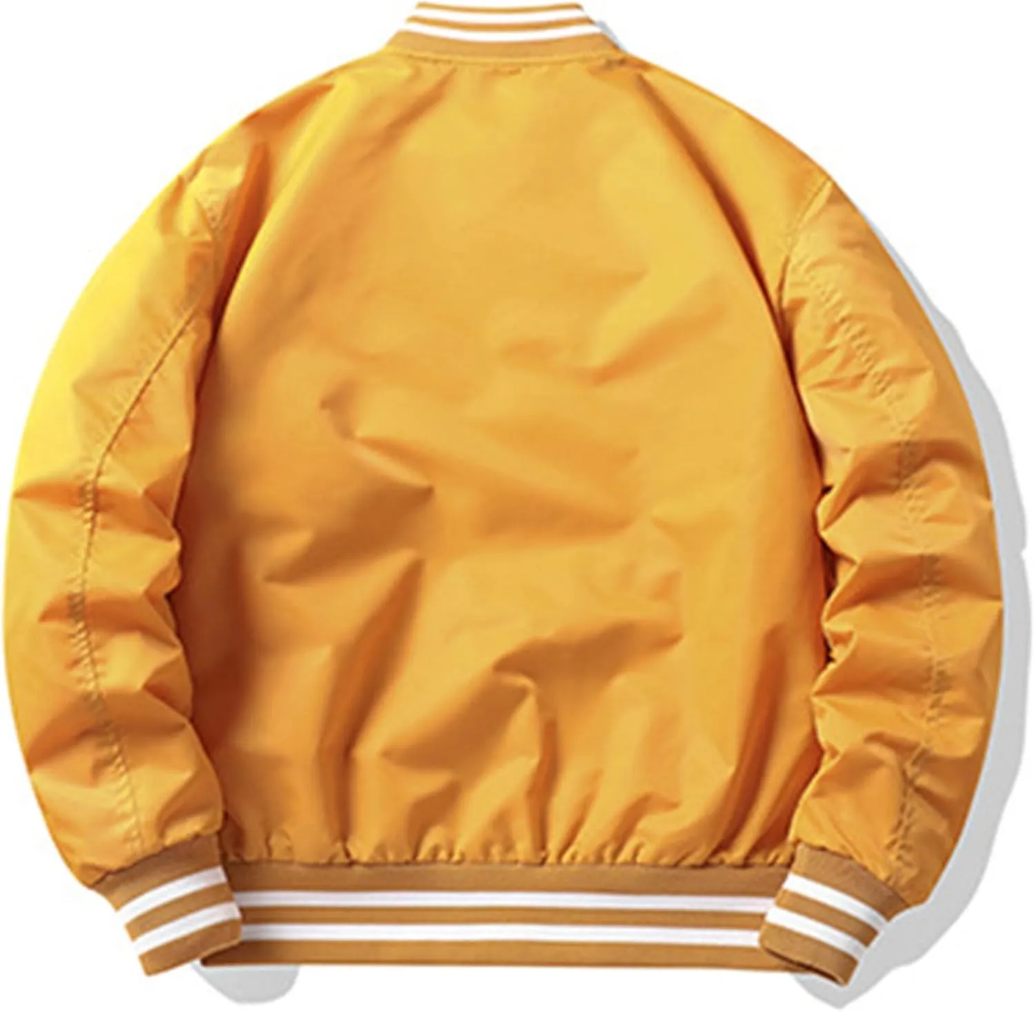 JEsilunmaMY Men's Fashion Cargo Varsity Jackets Lightweight Cotton Baseball Bomber Jackets Full Zip Casual Padded Coats