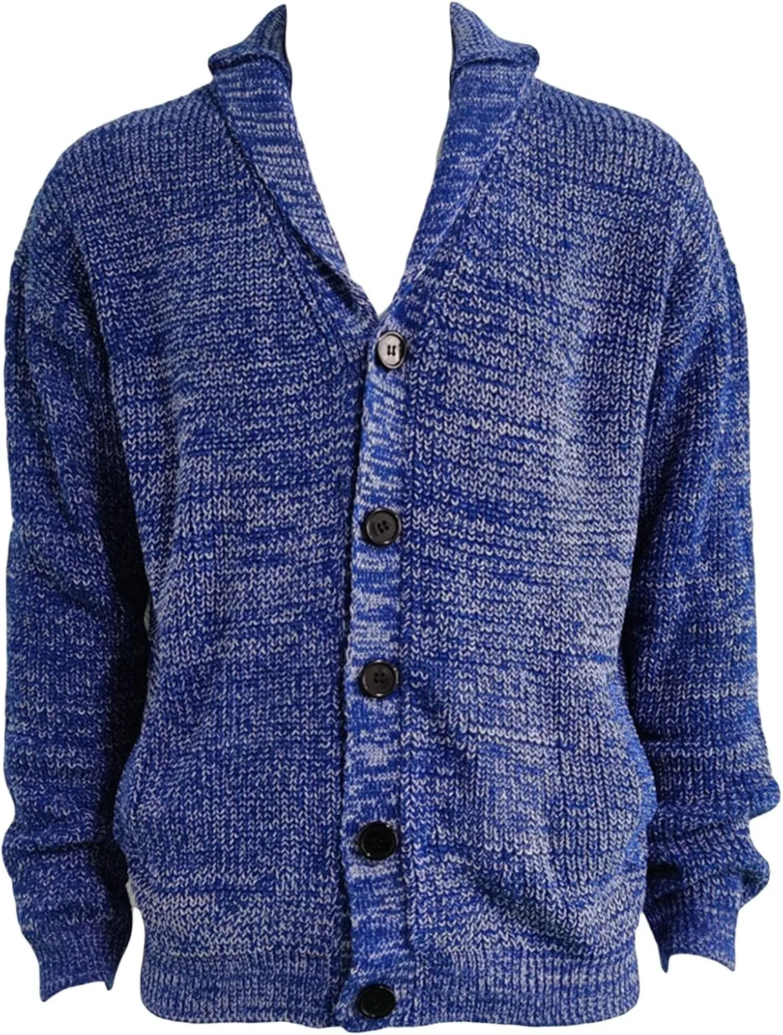 JEsilunmaMY Mens Shawl Collar Button Down Sweaters Casual Open Front Knitted Cardigan Solid Color Fall Winter Sweater Coats