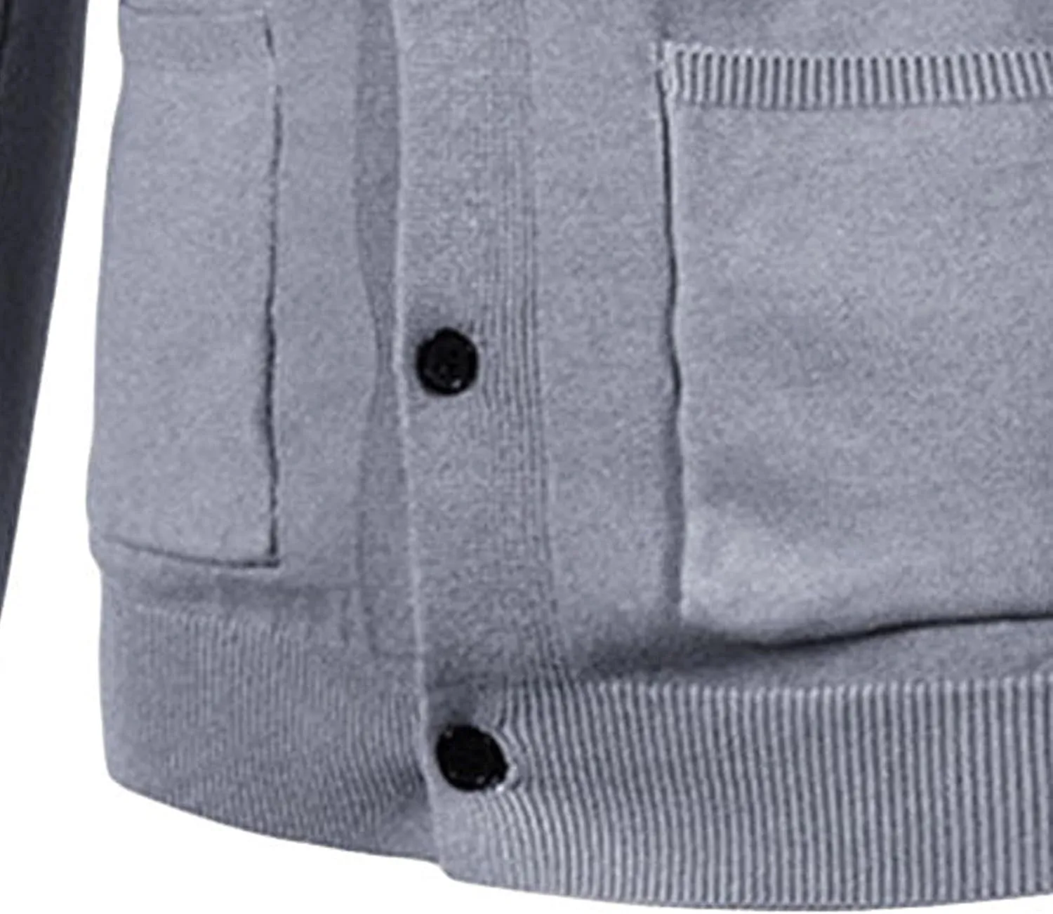 JEsilunmaMY Mens Solid Color Button Down Cardigans Casual V Neck Knit Sweaters with Pocket Lightweight Cardigan Knitwear