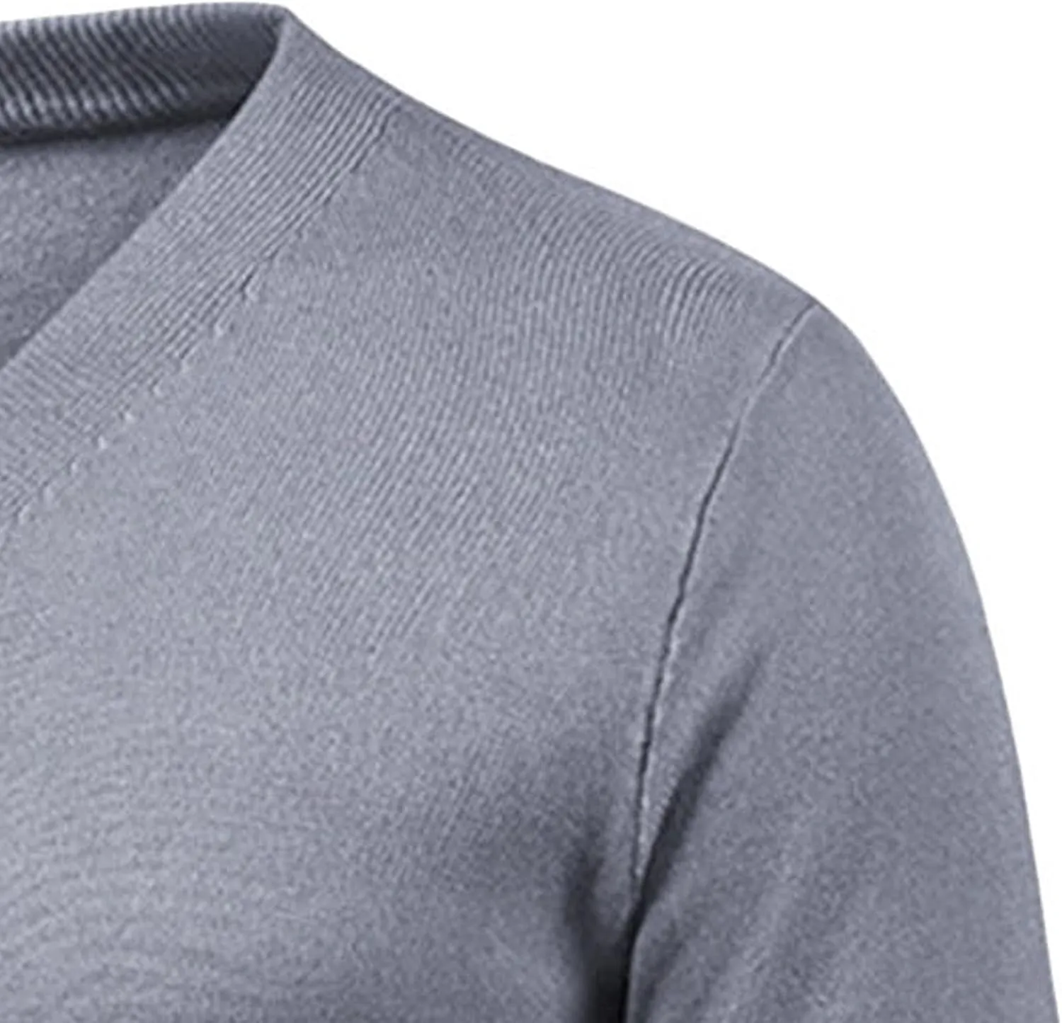 JEsilunmaMY Mens Solid Color Button Down Cardigans Casual V Neck Knit Sweaters with Pocket Lightweight Cardigan Knitwear