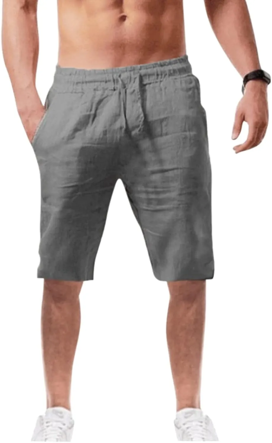 LCMTWX Casual Shorts Summer Shorts Cotton Men's Solid and and Men's Pants Mens Corduroy Shorts Jean Shorts for Hiking