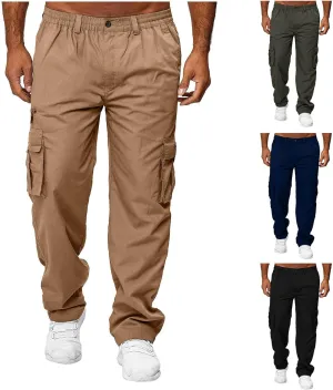 lcyhony Mencomfy Cargo Pants Relaxed Fit Multipants - High Stretch Multi-Pocket Durable Cargo Pants Summer Casual Work Pant