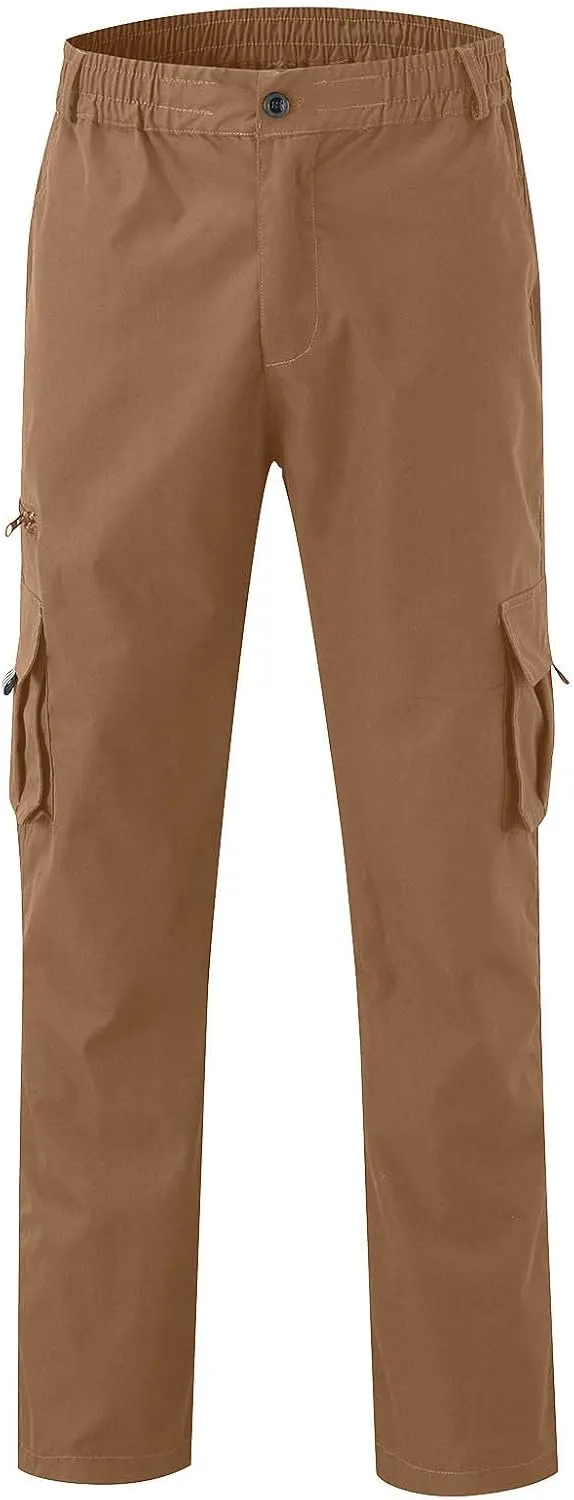 lcyhony Mencomfy Cargo Pants Relaxed Fit Multipants - High Stretch Multi-Pocket Durable Cargo Pants Summer Casual Work Pant