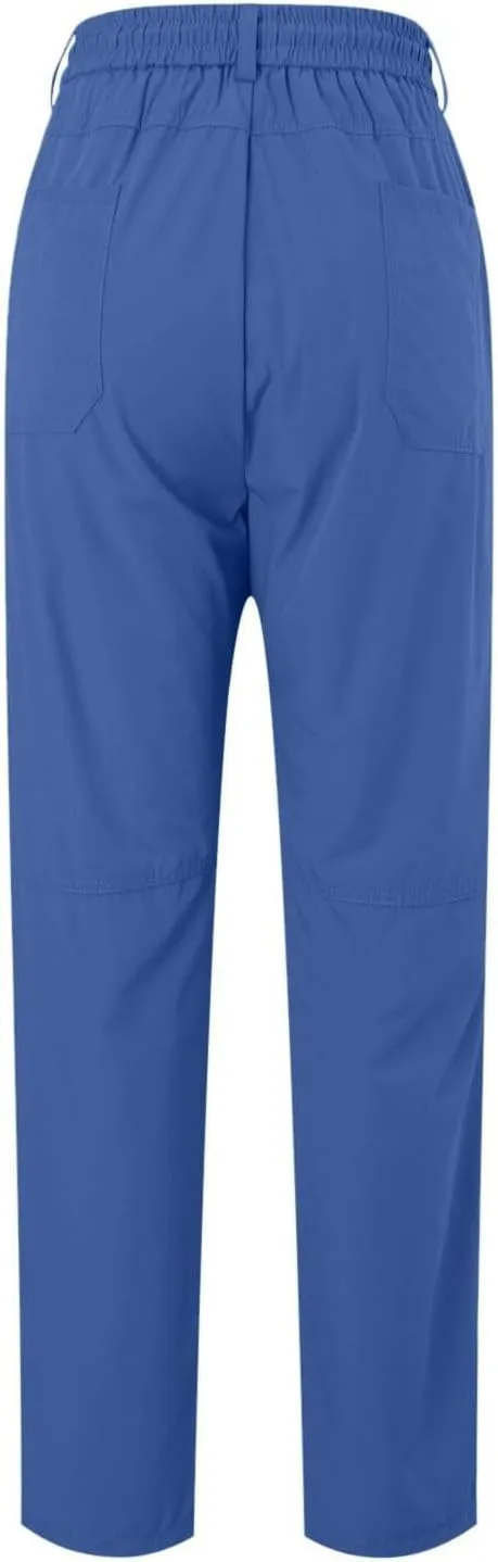lcyhony Mens Cargo Pants Relaxed fit Stretchy Casual Hiking Pants Plus Size Elastic Waist Drawstring Multi-Pocket Work Pants