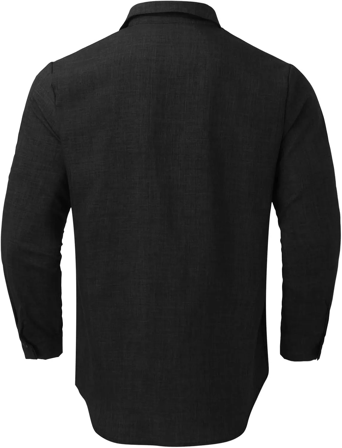 Long Sleeve Shirt Men Lapel Cotton Solid Color Pocket Long Sleeve Shirt Top Long Sleeve Shirt Mens Casual Shirts