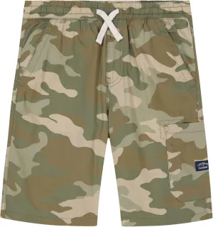 Lucky Brand Boys' Pull-on Cargo Shorts Drawstring Closure