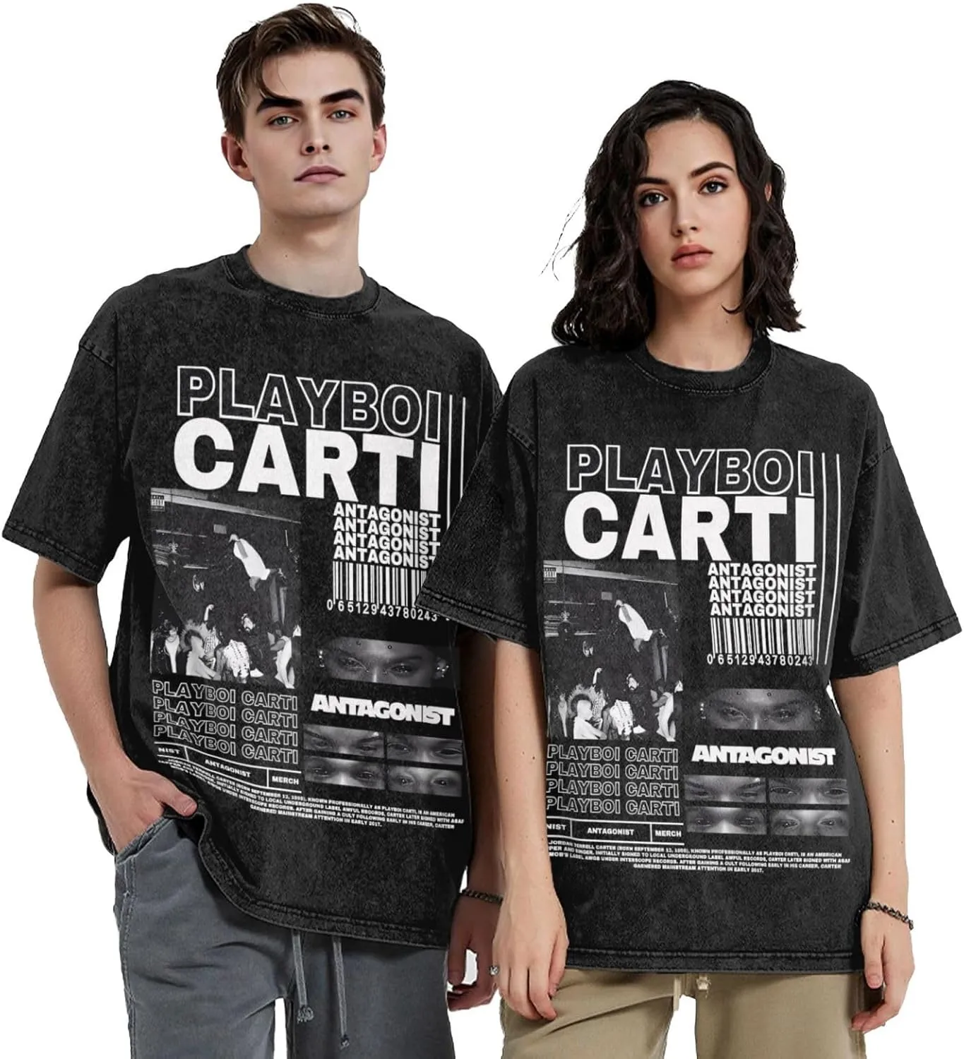 Man'S Streetwear Oversized Funny T Shirt Short Sleeve Unisex Teens Cotton Tshirts
