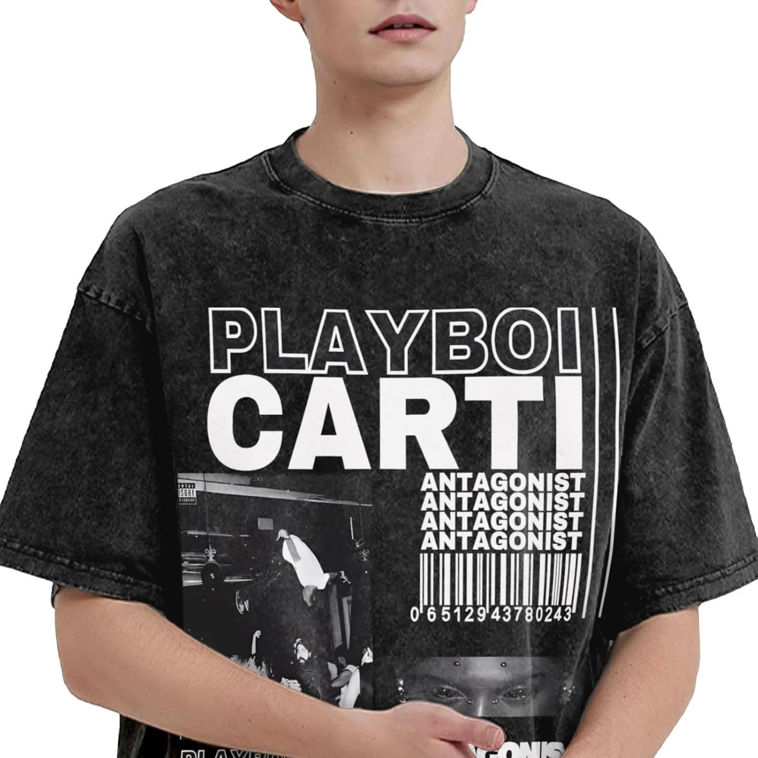 Man'S Streetwear Oversized Funny T Shirt Short Sleeve Unisex Teens Cotton Tshirts