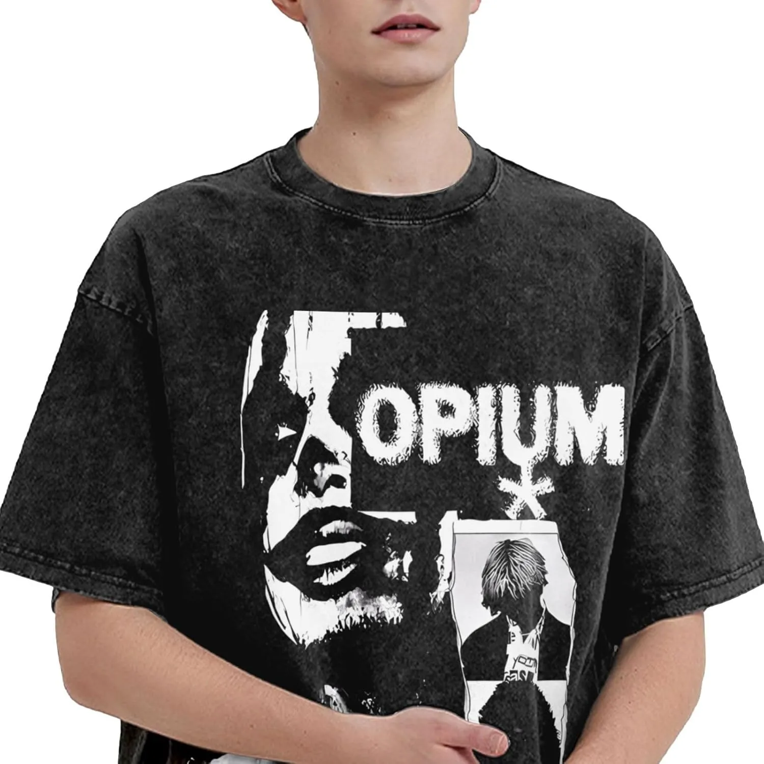 Man'S Streetwear Oversized Funny T Shirt Short Sleeve Unisex Teens Cotton Tshirts