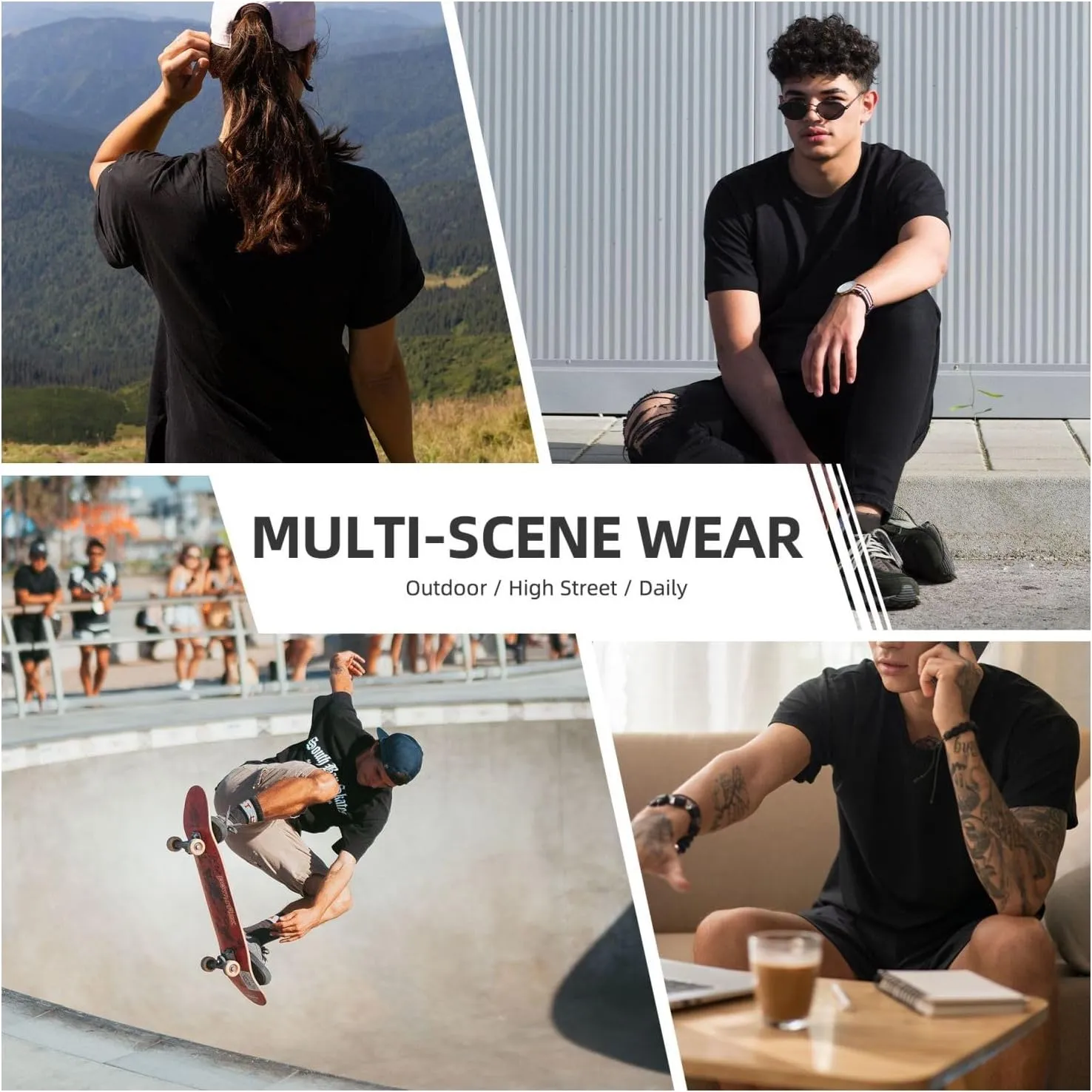 Man'S Streetwear Oversized Funny T Shirt Short Sleeve Unisex Teens Cotton Tshirts