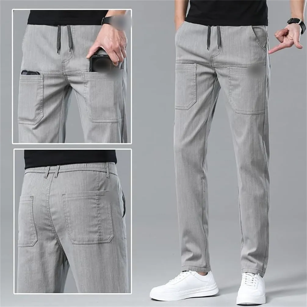 Manzera Stretch Cargo Pants,Mencomfy Hiking, Multipants - High Stretch Multi-Pocket Durable Cargo Pants
