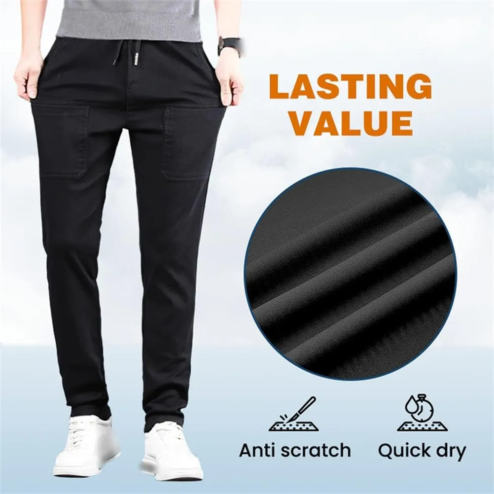 Manzera Stretch Cargo Pants,Mencomfy Hiking, Multipants - High Stretch Multi-Pocket Durable Cargo Pants