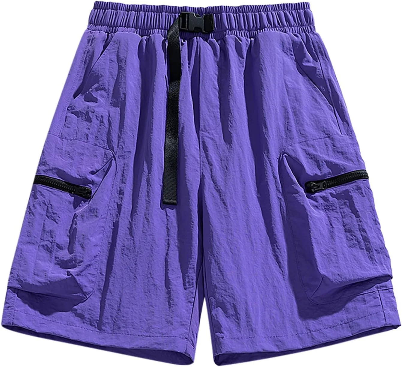 Men Casual Shorts Elastic Waist Quick Dry Shorts Loose Fit Big and Tall Lightweight Outdoor Beach Shorts