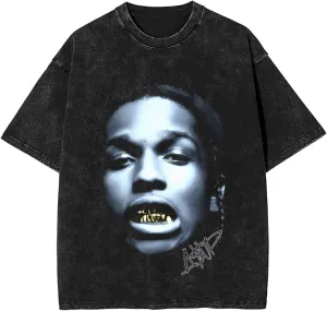 Men Guys Streetwear Oversized Leisure T-Shirts Short-Sleeve Adults Teens Stretch-Cotton Tshirts