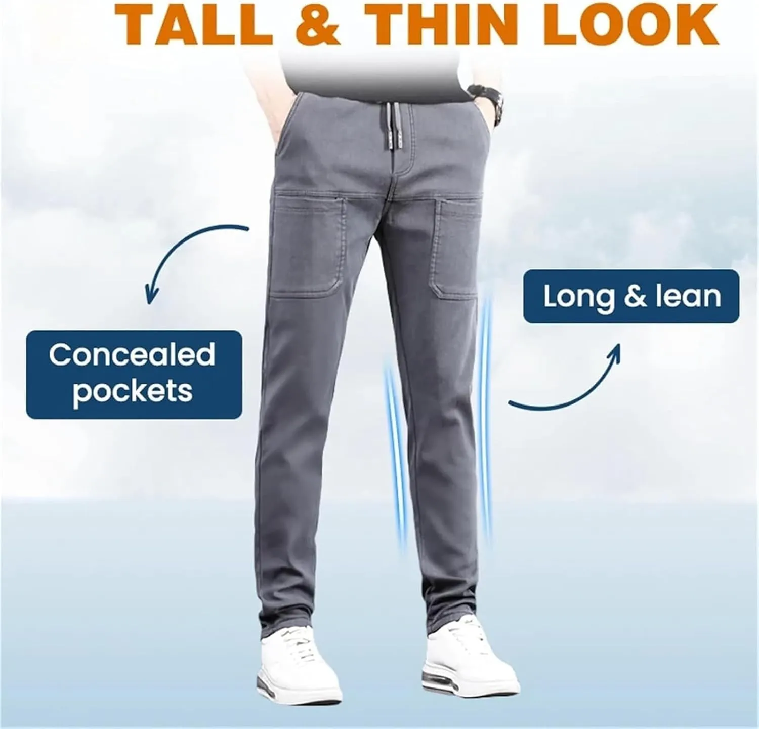 Mencomfy Cargo Pants, MultiPants - High Stretch Multi-Pocket Durable Cargo Pants, Men's Comfort Trousers