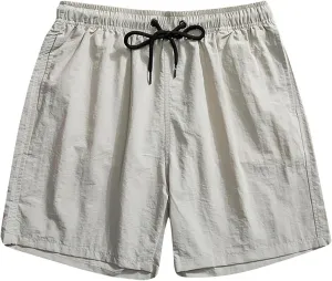 Mens 5 Inch Shorts Beach Casual Shorts Lightweight Quick Dry Athletic Shorts for Gym Workout Training Running