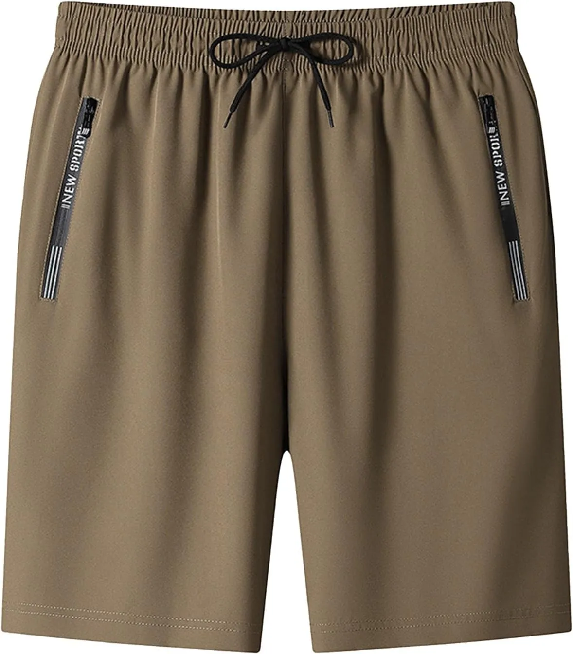 Men's Active Shorts Ice Silk Drawstring Elastic Waisted Quick Dry Athletic Shorts Running Gym Workout Casual Short Pants
