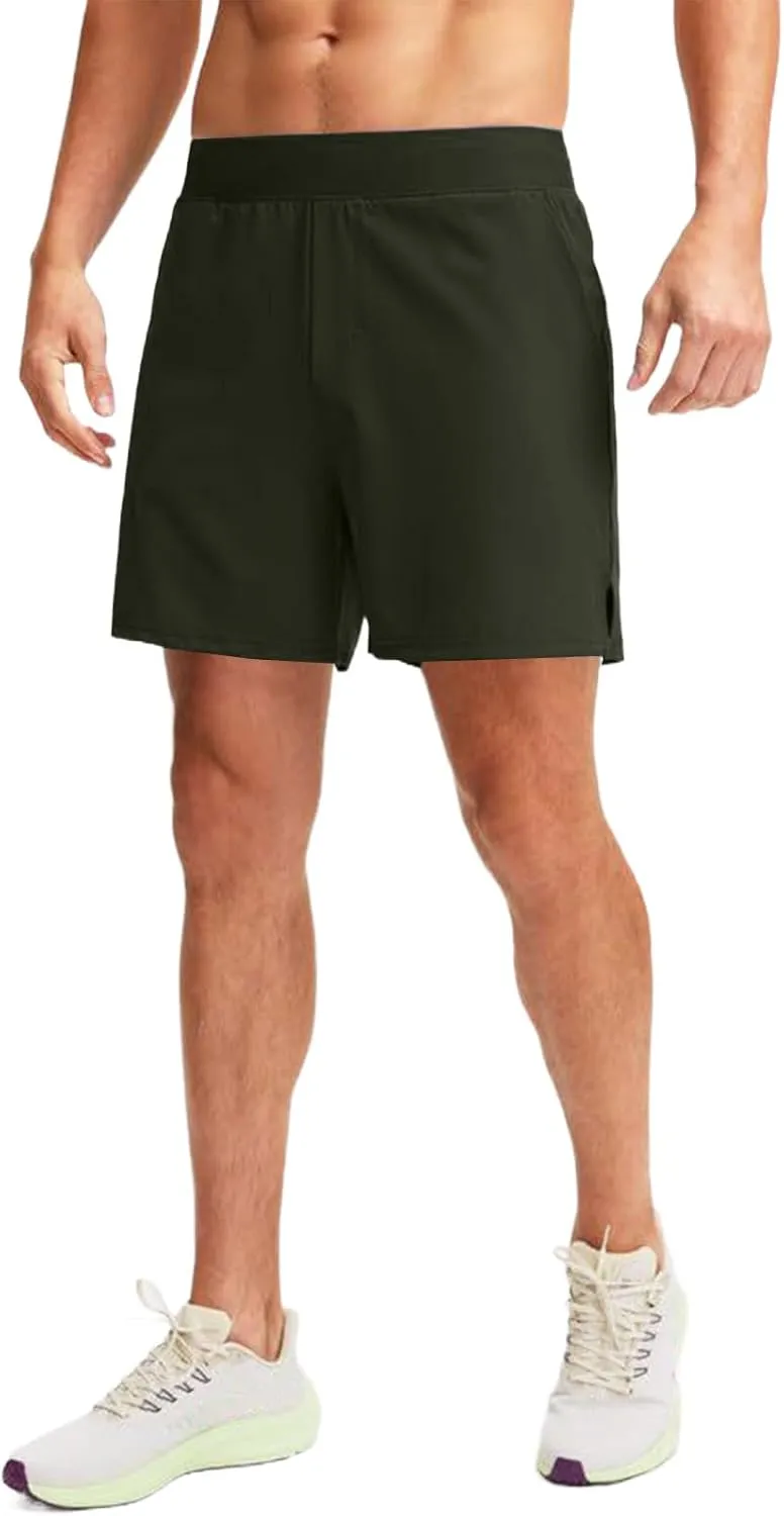 Mens Athletic Running Shorts Classic Stretch Waist Drawstring Quick Dry Work Short Pants Outdoor Gym Workout Shorts