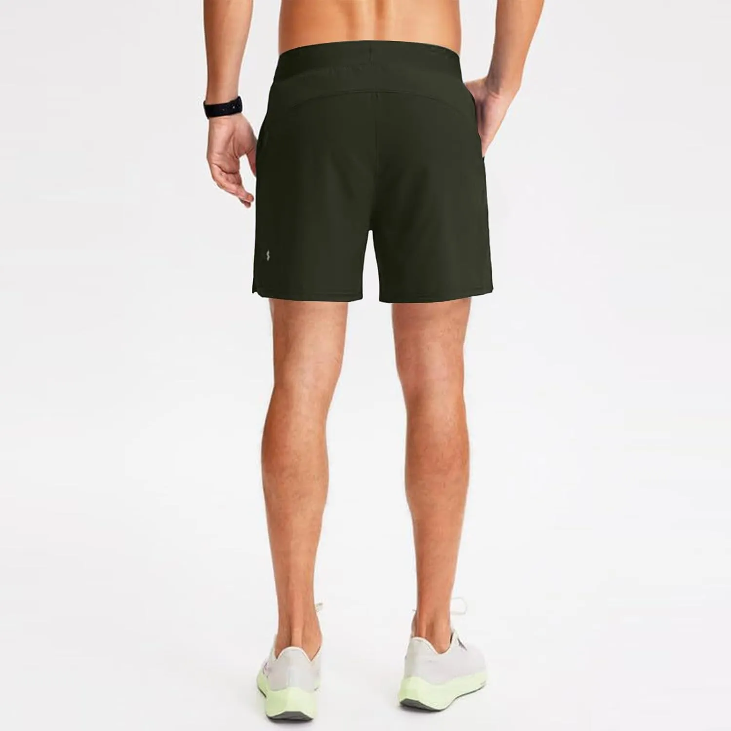 Mens Athletic Running Shorts Classic Stretch Waist Drawstring Quick Dry Work Short Pants Outdoor Gym Workout Shorts