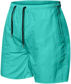 Mens Athletic Shorts 5 Inch Inseam Quick Dry Swim Shorts Workout Running Gym Short with Pocket Lightweight No Liner