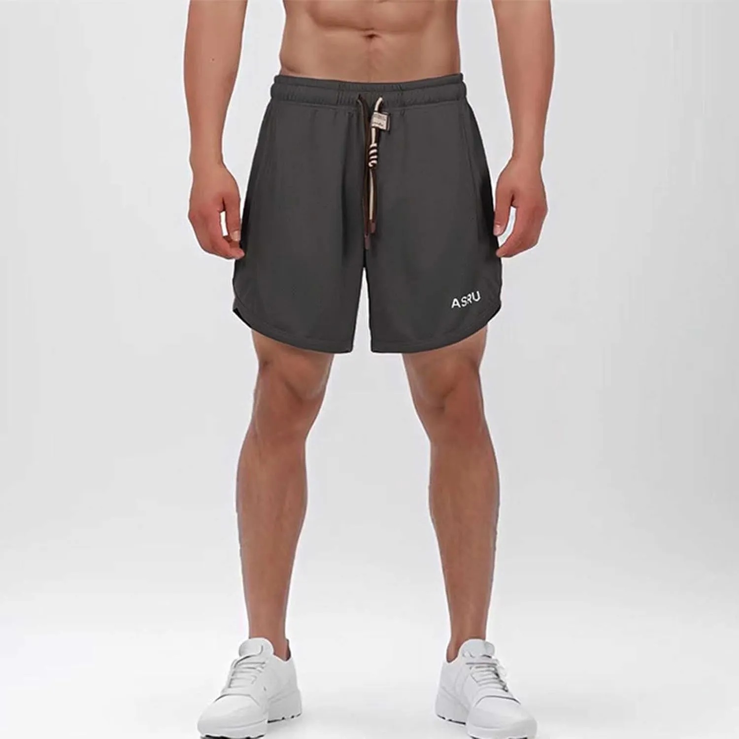Men's Athletic Shorts Baggy Quick Dry Gym Workout Running Hiking Short Pant 2025 Drawstring Elastic Waist Track Pants