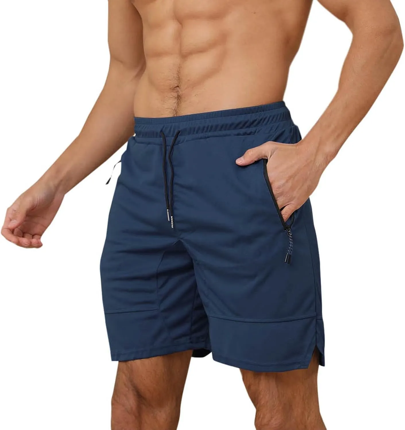 Mens Athletic Shorts Outdoor Sports Basketball Shorts Soft Casual Lightweight Quick Dry Short Shorts with Pockets