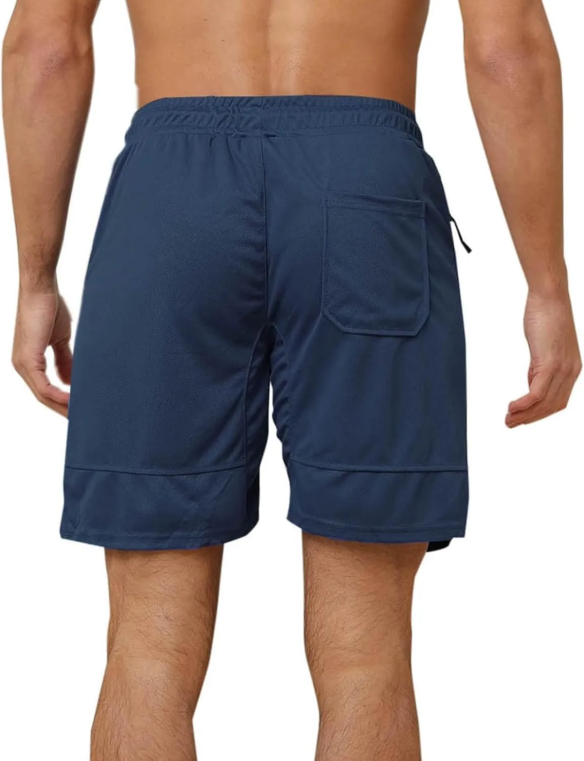 Mens Athletic Shorts Outdoor Sports Basketball Shorts Soft Casual Lightweight Quick Dry Short Shorts with Pockets
