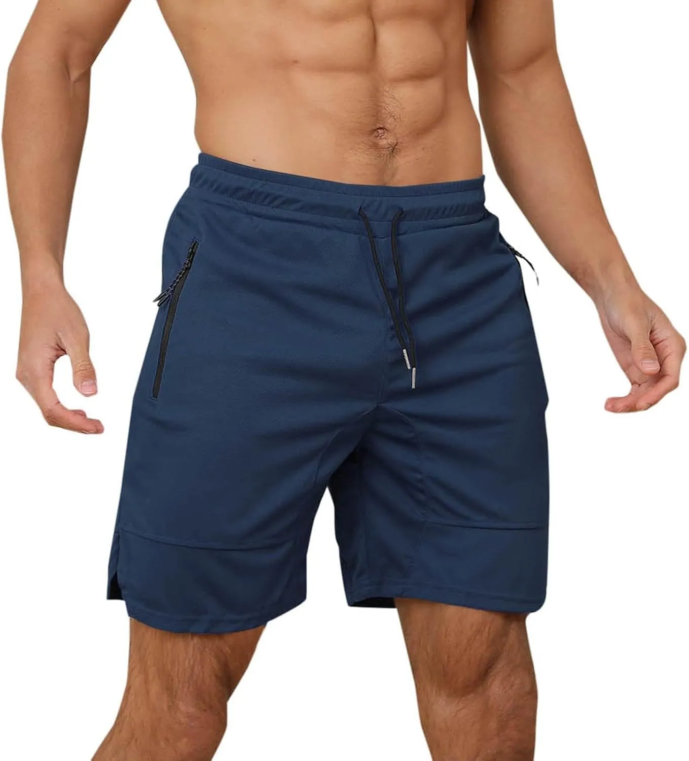 Mens Athletic Shorts Outdoor Sports Basketball Shorts Soft Casual Lightweight Quick Dry Short Shorts with Pockets