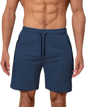 Mens Athletic Shorts Outdoor Sports Basketball Shorts Soft Casual Lightweight Quick Dry Short Shorts with Pockets