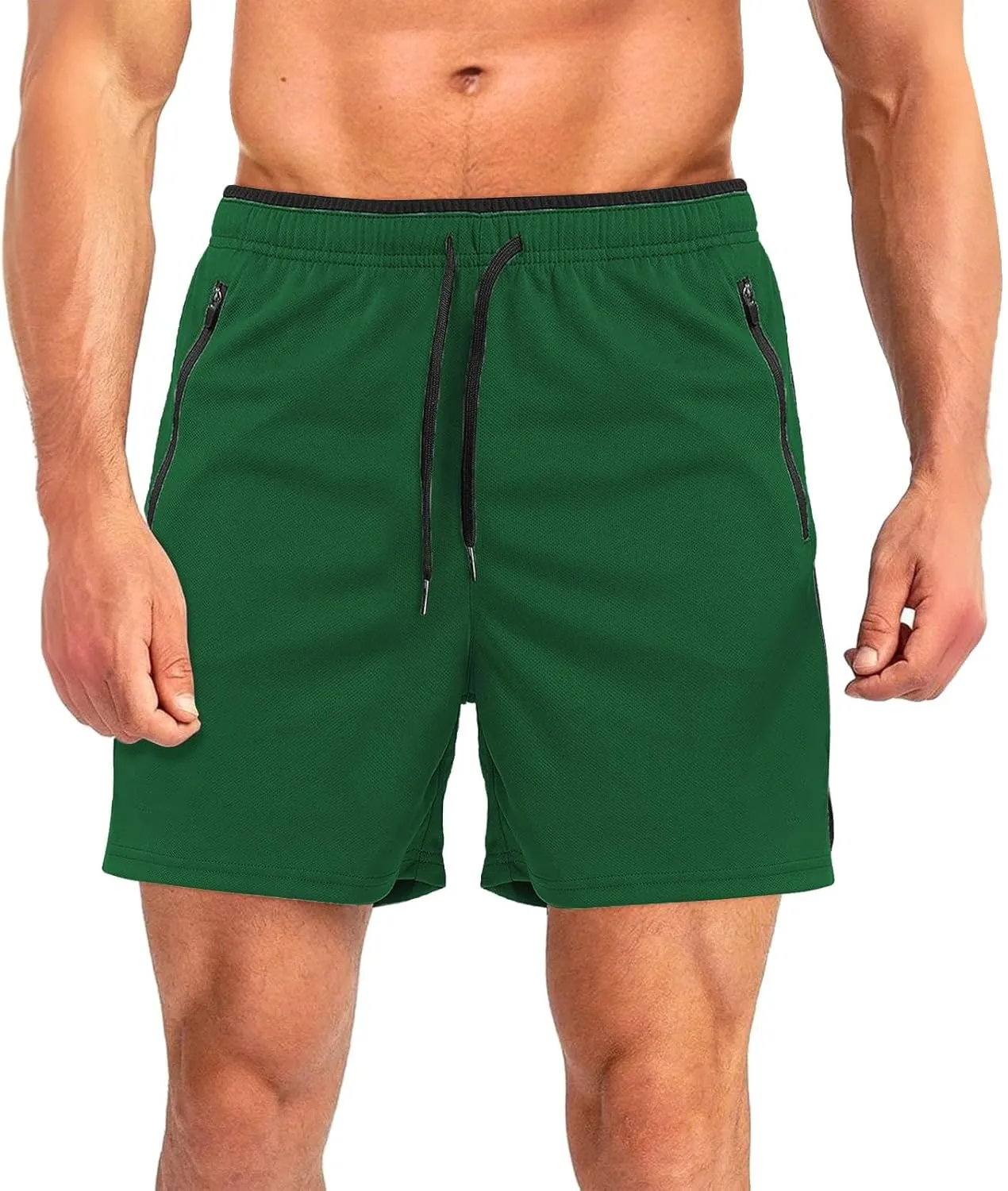 Mens Athletic Shorts Quick Dry Breathable Loose Fit Hiking Workout SweatShorts Elastic Waist Drawstring Summer Shorts