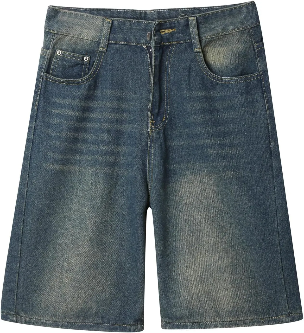 Mens Baggy Denim Jorts Y2K Loose Fit Hip Hop Jean Shorts Casual Mid Jeans Trendy Outfits