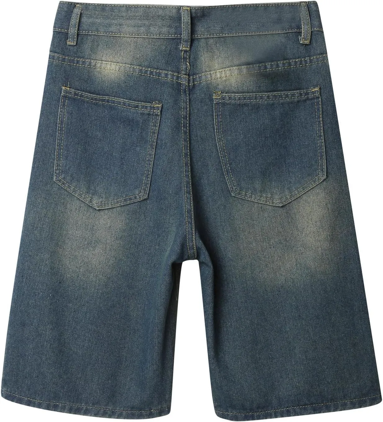 Mens Baggy Denim Jorts Y2K Loose Fit Hip Hop Jean Shorts Casual Mid Jeans Trendy Outfits