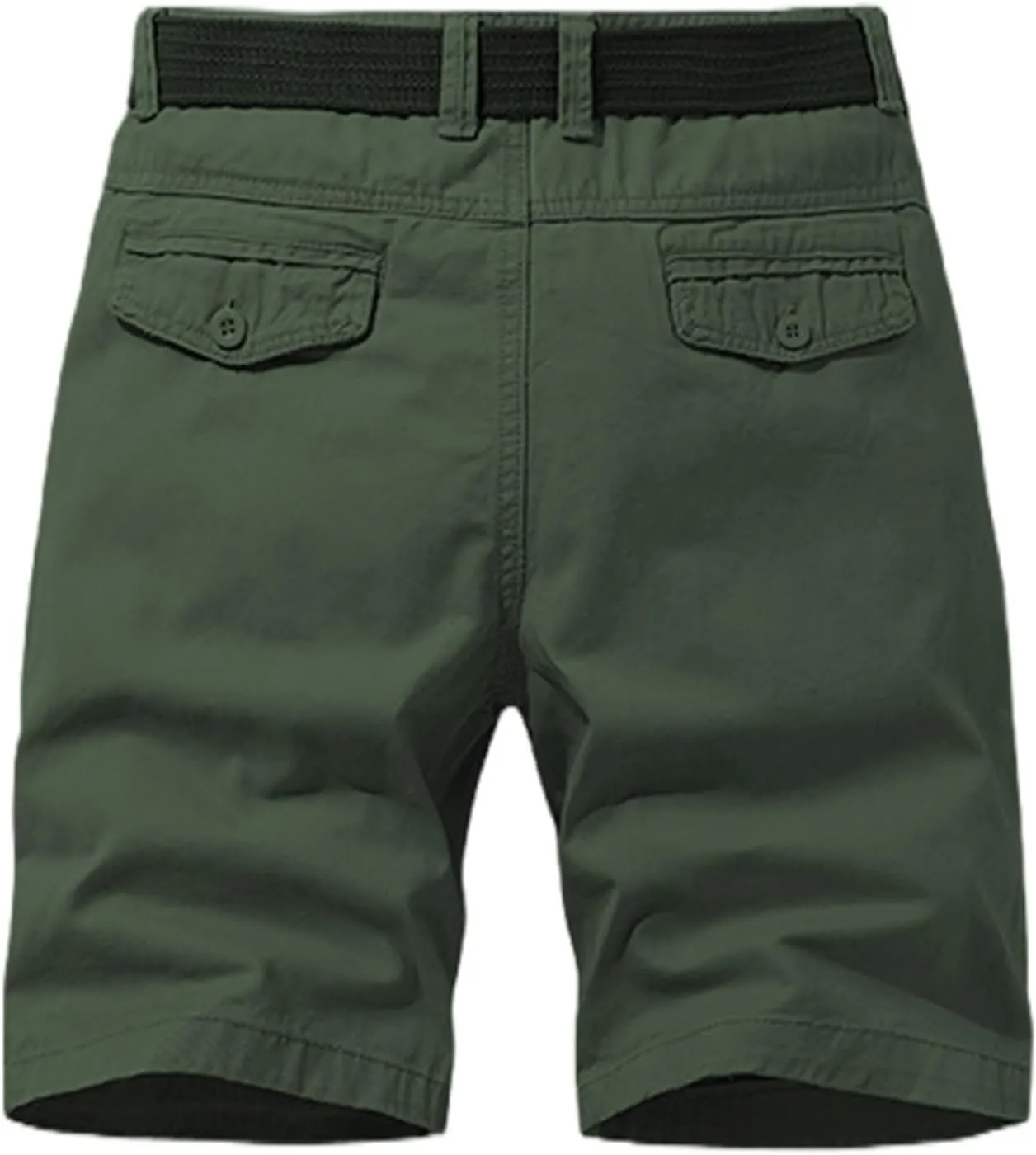 Mens Big and Tall Casual Loose Cargo Sports Five Shorts Elastic Waist Quick Dry Shorts with Multi Pockets